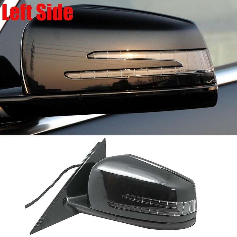 for 2007-2013 W221 S-Class S300 S350 S400 S63 Left Side Door Power Rear View Mirror Assembly Black