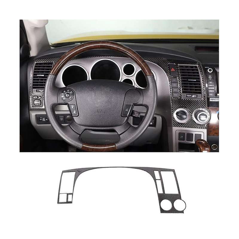 for 2007-2013 Lhd Car Dashboard Panel Decorative Stickers Trim Accessories - Soft Carbon Fiber