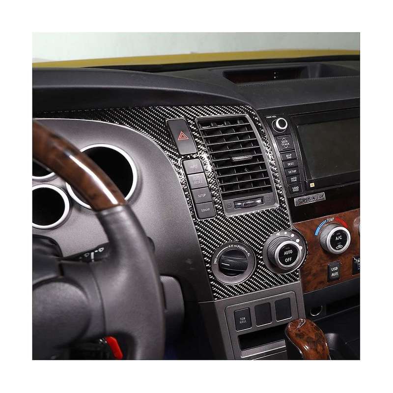 for 2007-2013 Lhd Car Dashboard Panel Decorative Stickers Trim Accessories - Soft Carbon Fiber