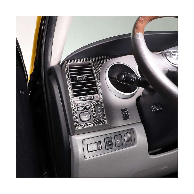 for 2007-2013 Lhd Car Dashboard Panel Decorative Stickers Trim Accessories - Soft Carbon Fiber