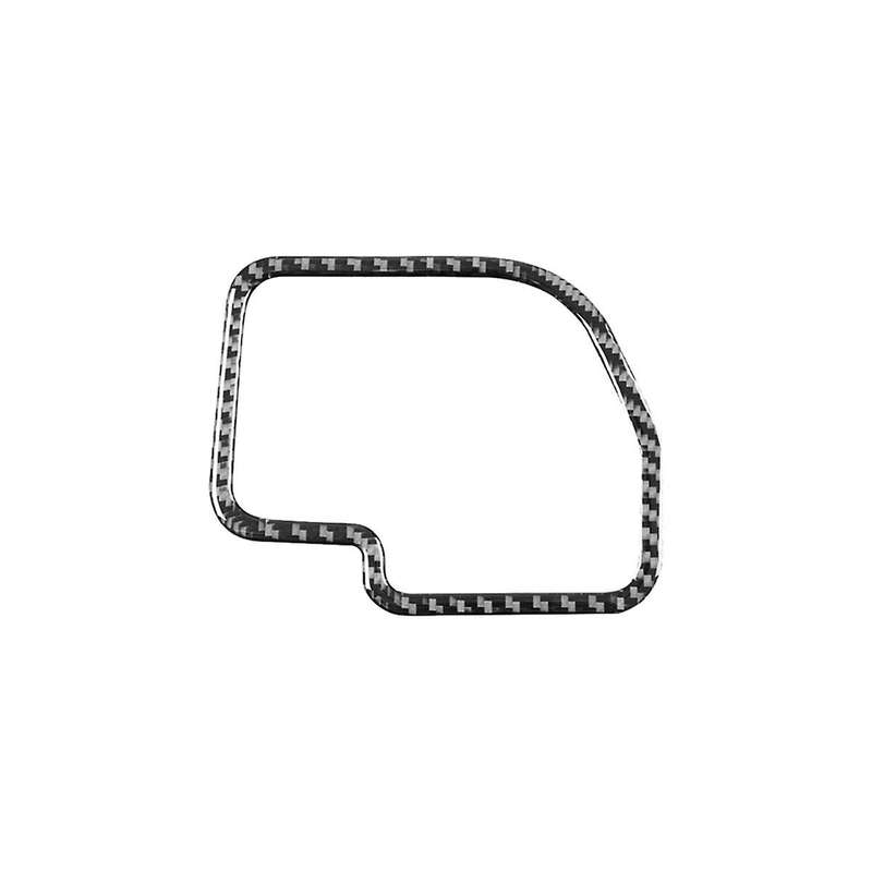 for 2007-2013 Lhd Soft Carbon Fiber Car Gear Shift Frame Cover Sticker Trim Interior Accessories