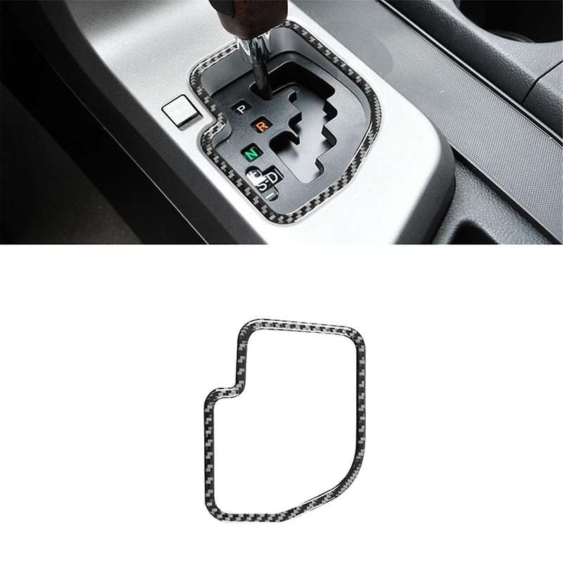 for 2007-2013 Lhd Soft Carbon Fiber Car Gear Shift Frame Cover Sticker Trim Interior Accessories
