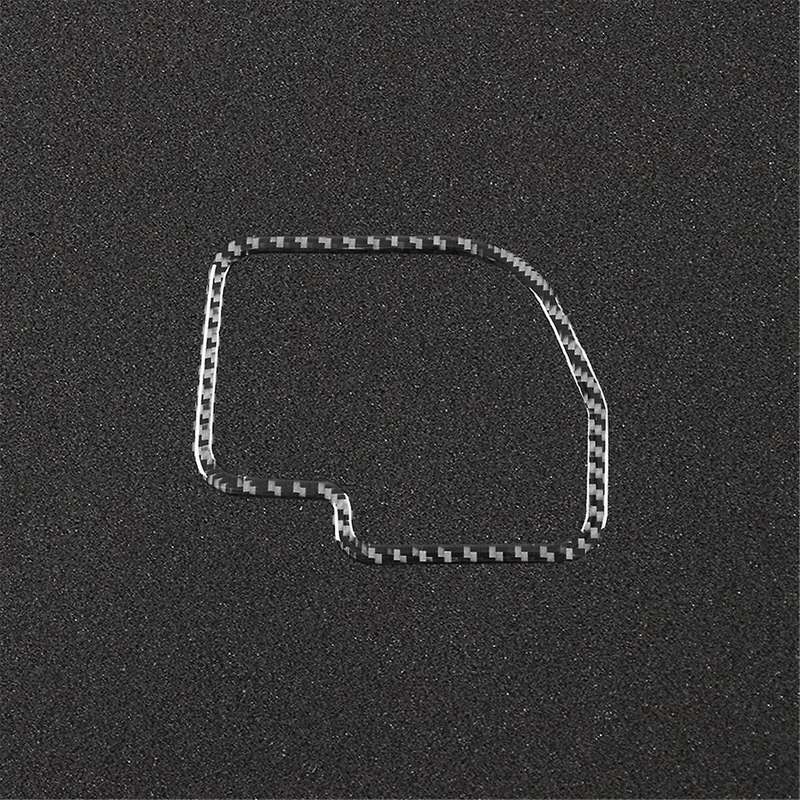 for 2007-2013 Lhd Soft Carbon Fiber Car Gear Shift Frame Cover Sticker Trim Interior Accessories