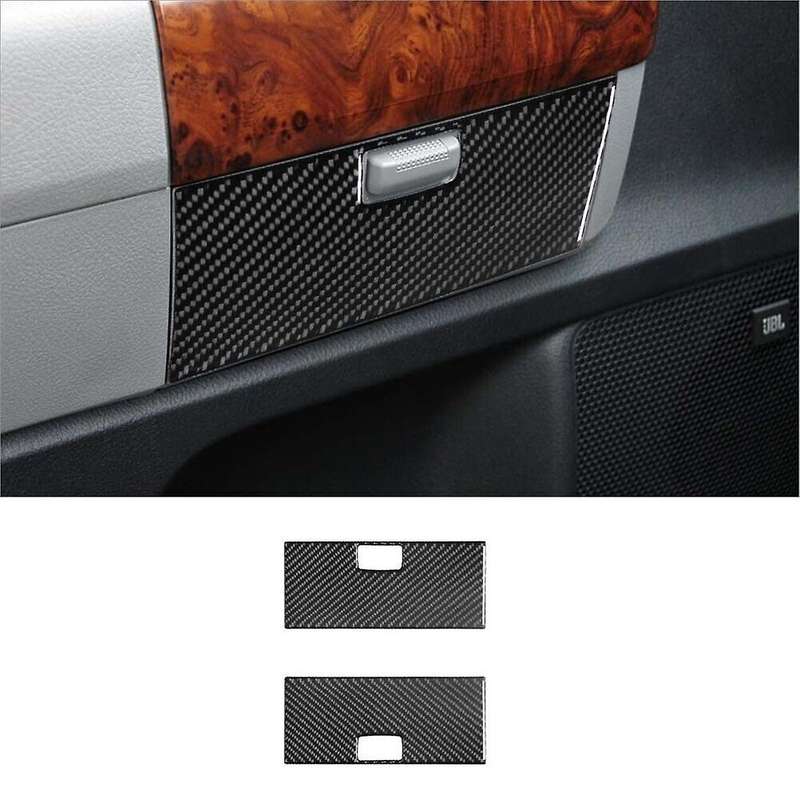 for 2007-2013 Soft Carbon Fiber Center Console Full Set Interior Kit Cover Sticker Trim Accessories