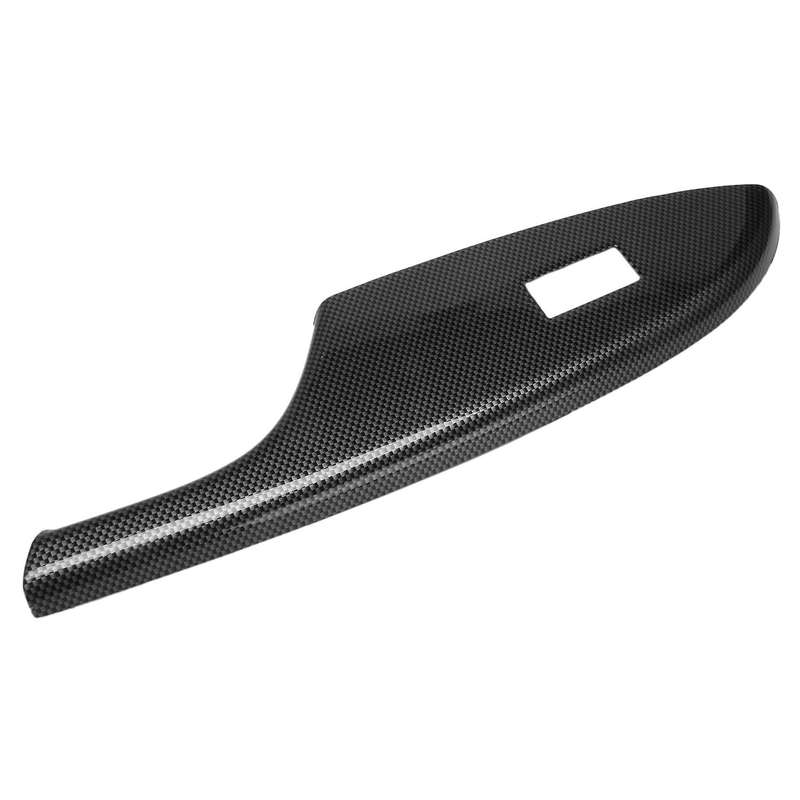 for 2007-2013 Door Window Lift Panel Carbon Fiber Door Window Switch Cover Trim RHD
