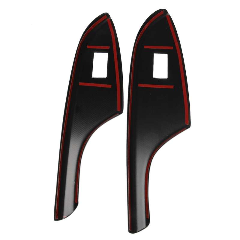 for 2007-2013 Door Window Lift Panel Carbon Fiber Door Window Switch Cover Trim RHD