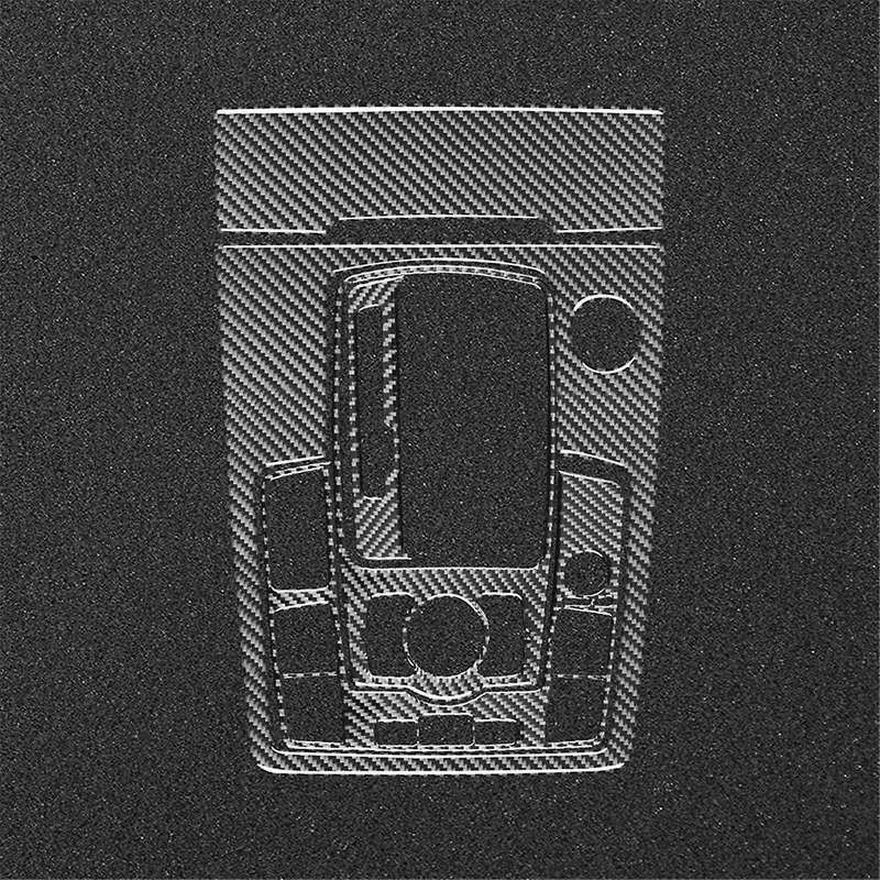 for 2007-2015 LHD Real Soft Carbon Fiber Car Center Console Gear Shift Panel Cover Trim Interior Acc