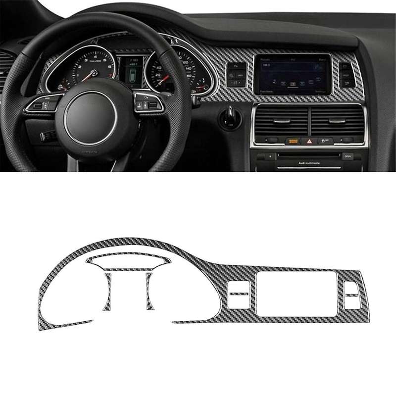 for 2007-2015 LHD Real Soft Carbon Fiber Car Dashboard Frame Speedometer Cover Trim Interior Accesso