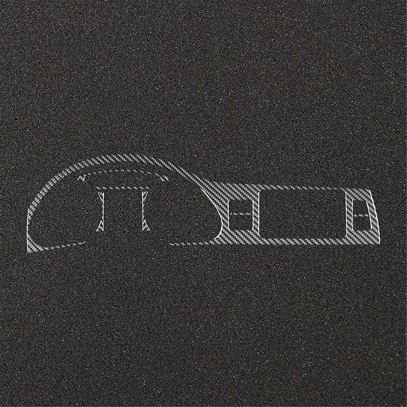 for 2007-2015 LHD Real Soft Carbon Fiber Car Dashboard Frame Speedometer Cover Trim Interior Accesso