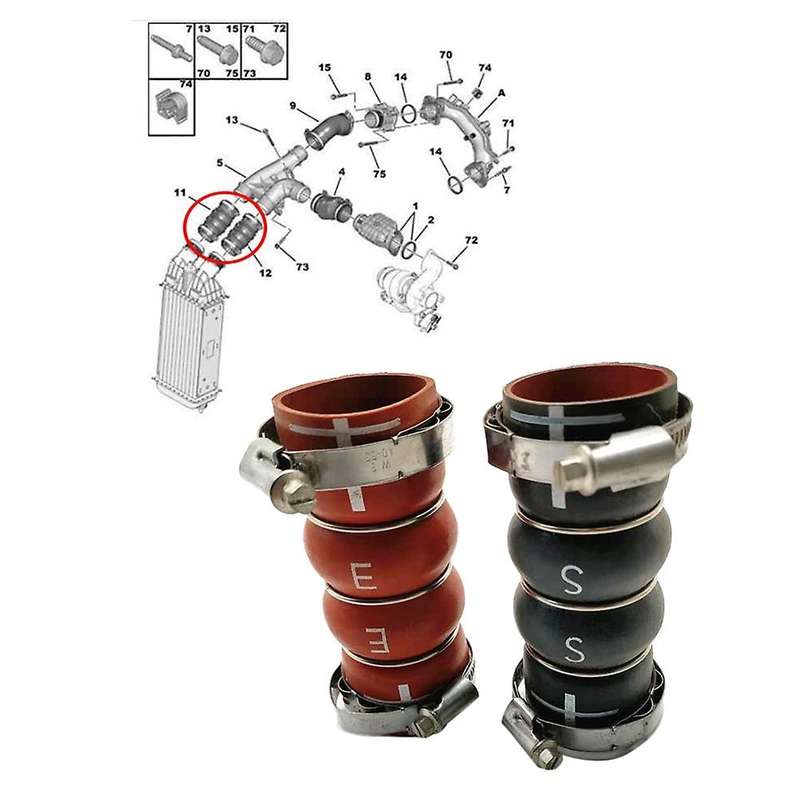 for 2008 207CC 208 301 3008 C-ELYSEE C3 C4 CACTUS DS3 Intake Pipe DISTRIB CHAMBER SIDE AIR UNION