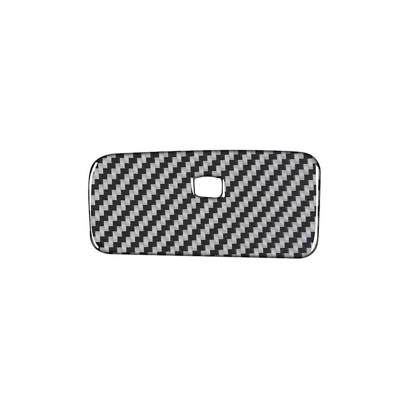 for 2007-2015 Real Soft Carbon Fiber Car Electronic Handbrake Cover Parking Brake Release Trim Acces