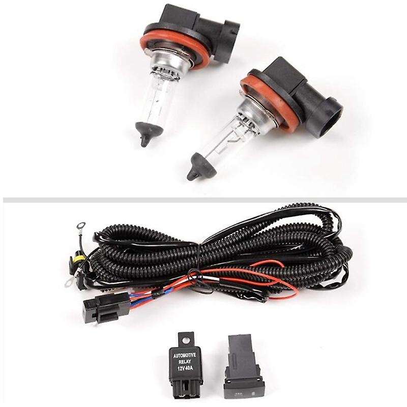 for 2008-2011 Clear Lens Bumper Driving Fog Light Bulbs Switch