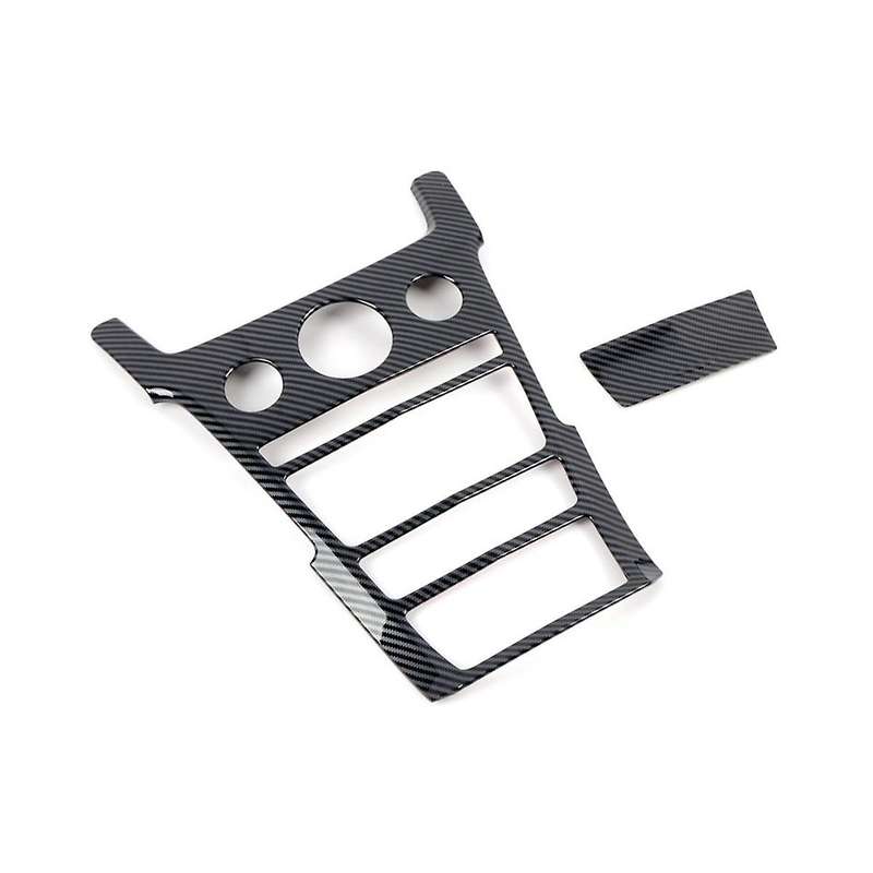 for 2008-2013 Accessories Car Central Control Dashboard Panel Button Cover Trim - Abs Carbon Fiber