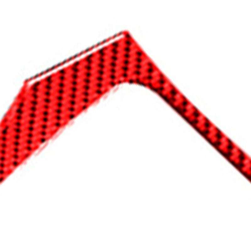 for 2008-2014 Car Accessories Carbon Fiber Center Console A/C Radio Panel Trim Cover Sticker, Red