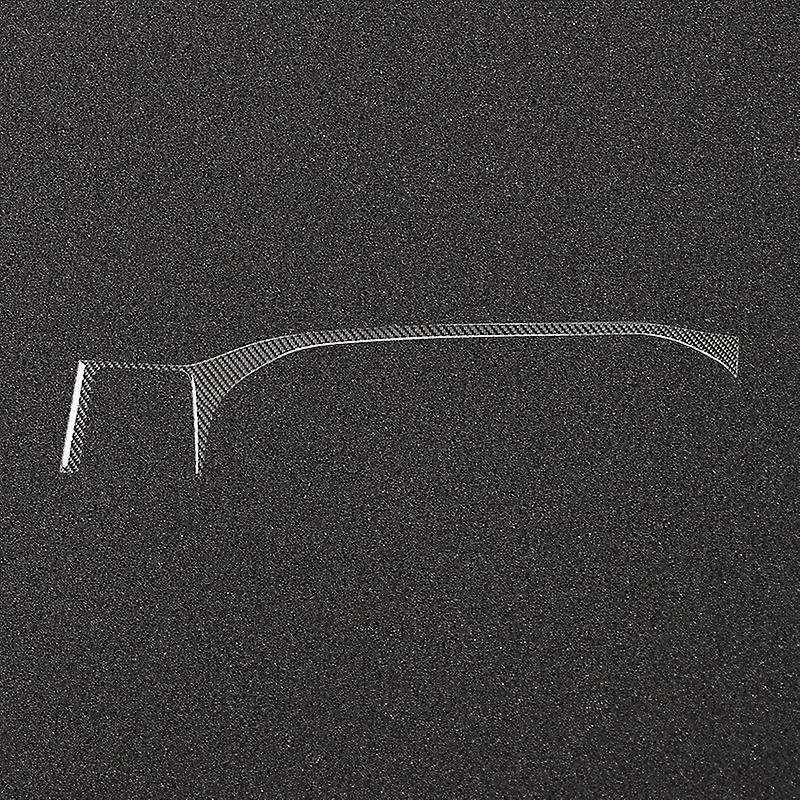 for 2008-2014 Carbon Fiber Central Control Interior Dashboard Panel Trim Sticker Cover, Balck