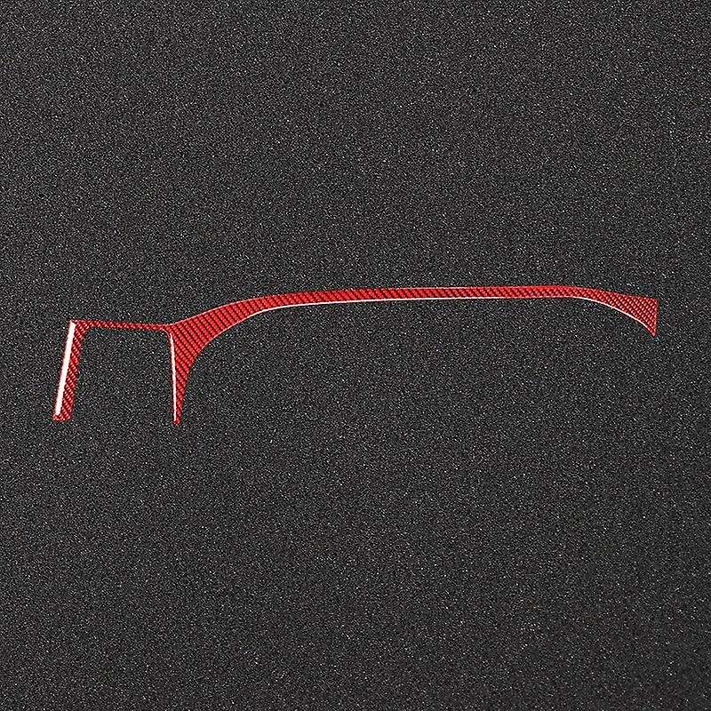 for 2008-2014 Carbon Fiber Central Control Interior Dashboard Panel Trim Sticker Cover, Balck