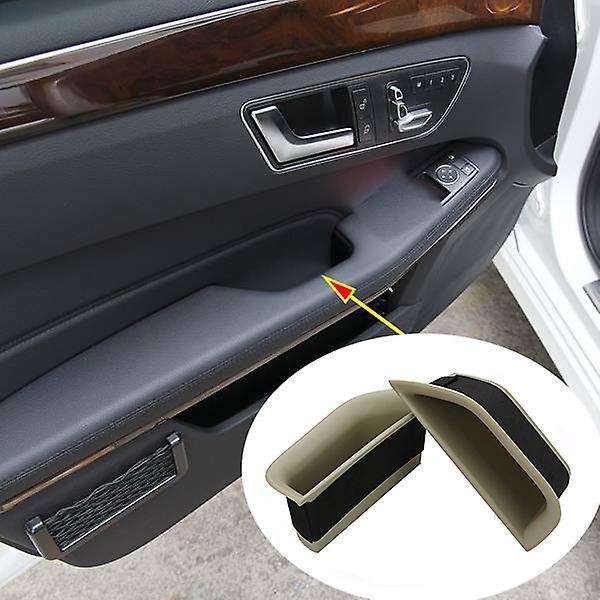 for 2008-2015 E Class W212 Door Handle Container Holder Tray Storage Box Car Organizer Accessories R