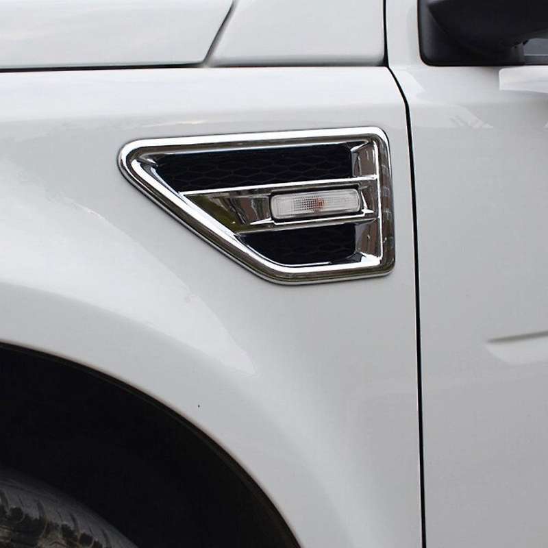 for 2008-2015 2 LR2 Chrome ABS Car Side Air Intake Vent Cover Trim