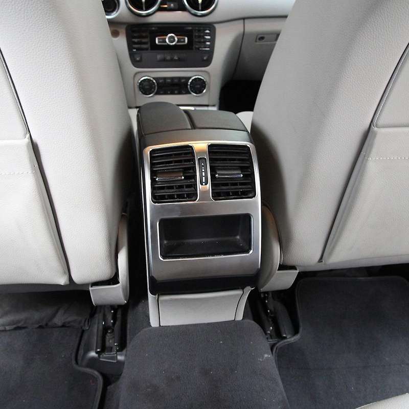 for 2008-2015 Chrome ABS Rear Armrest Air Condition Vent Outlet Frame Cover Trim