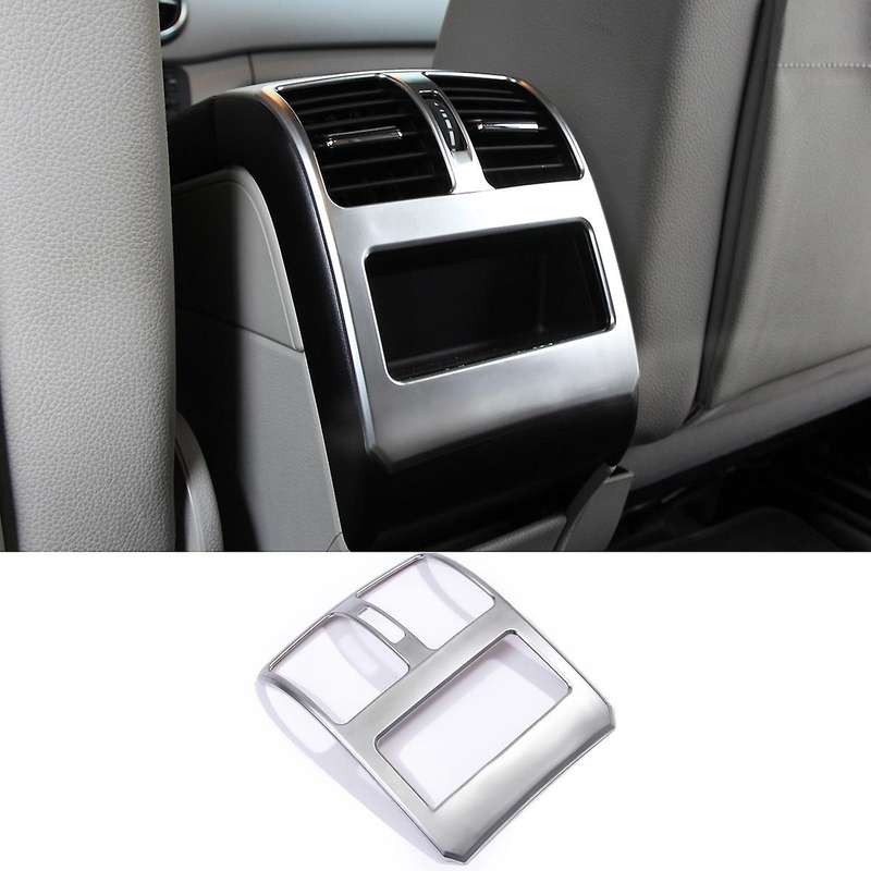 for 2008-2015 Chrome ABS Rear Armrest Air Condition Vent Outlet Frame Cover Trim