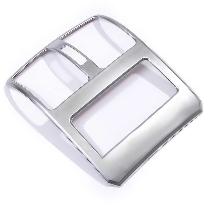 for 2008-2015 Chrome ABS Rear Armrest Air Condition Vent Outlet Frame Cover Trim