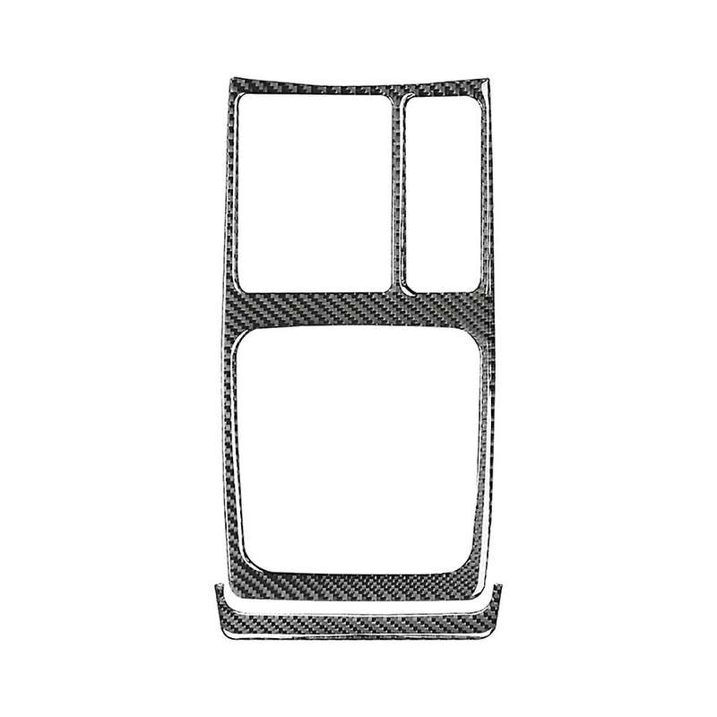 for 2008-2015 Carbon Fiber Car Control Gear Shift Panel Sticker Cover Trim Frame Decor Accessories