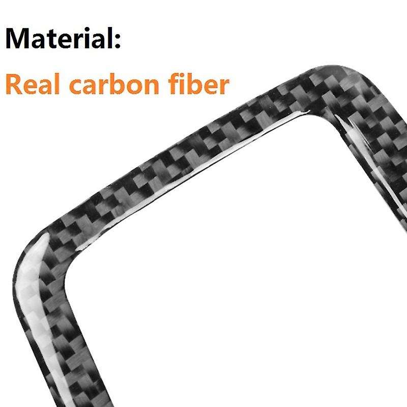 for 2008-2015 Carbon Fiber Car Control Gear Shift Panel Sticker Cover Trim Frame Decor Accessories