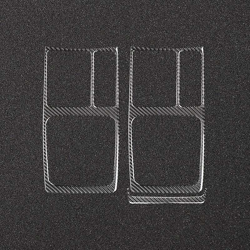 for 2008-2015 Carbon Fiber Car Control Gear Shift Panel Sticker Cover Trim Frame Decor Accessories
