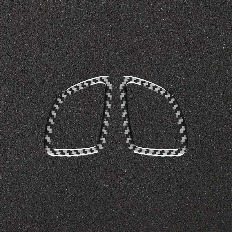 for 2009-2012 Soft Carbon Fiber Car Dashboard Outlet Cover Trim Sticker Accessories