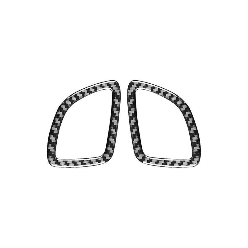 for 2009-2012 Soft Carbon Fiber Car Dashboard Outlet Cover Trim Sticker Accessories