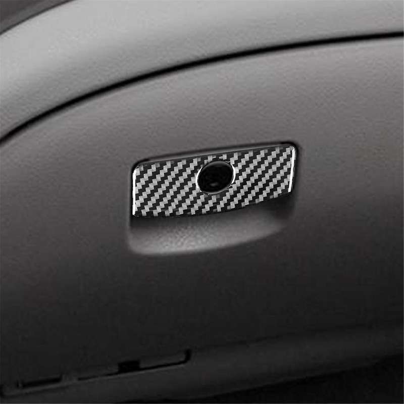 for 2009-2012 Soft Carbon Fiber Car Glove Box Handle Cover Trim Sticker Accessories
