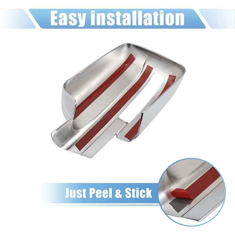 for 2009-2014 Side Mirror Cover, Car Rear View Mirror Cover Trim Accessories - Chrome