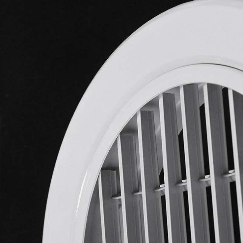 for 200mm Aluminum Alloy Louver Vent Grill Cover Round Single Layer Louver Windproof/rainproof Linea