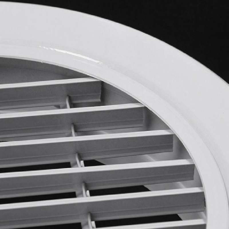 for 200mm Aluminum Alloy Louver Vent Grill Cover Round Single Layer Louver Windproof/rainproof Linea