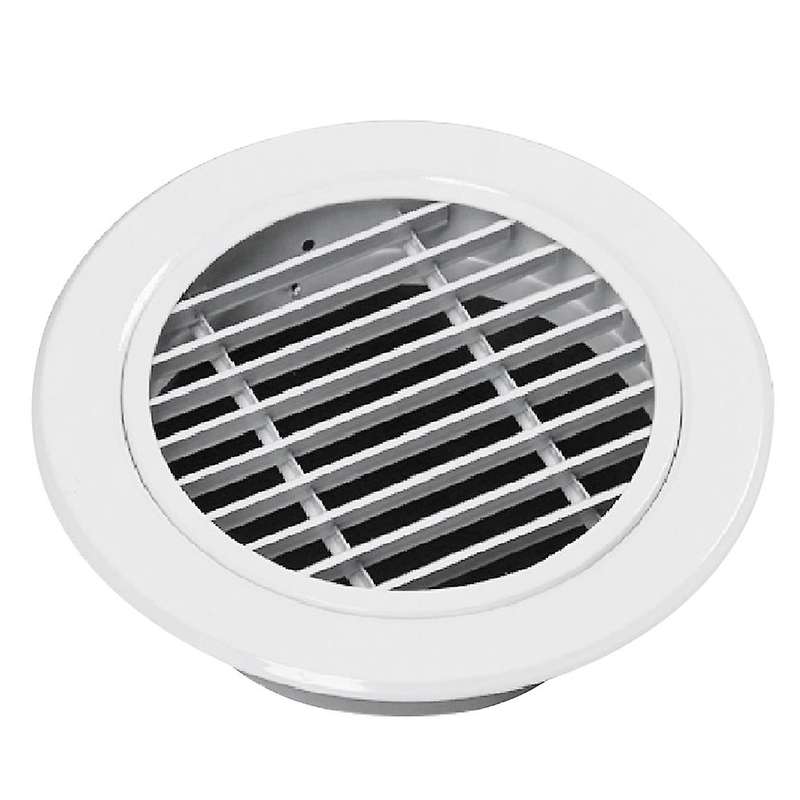 for 200mm Aluminum Alloy Louver Vent Grill Cover Round Single Layer Louver Windproof/rainproof Linea