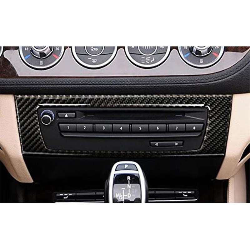 for 2009-2015 Z4 Car Carbon Fiber Sticker Z4 CD Panel Carbon Fiber Sticker