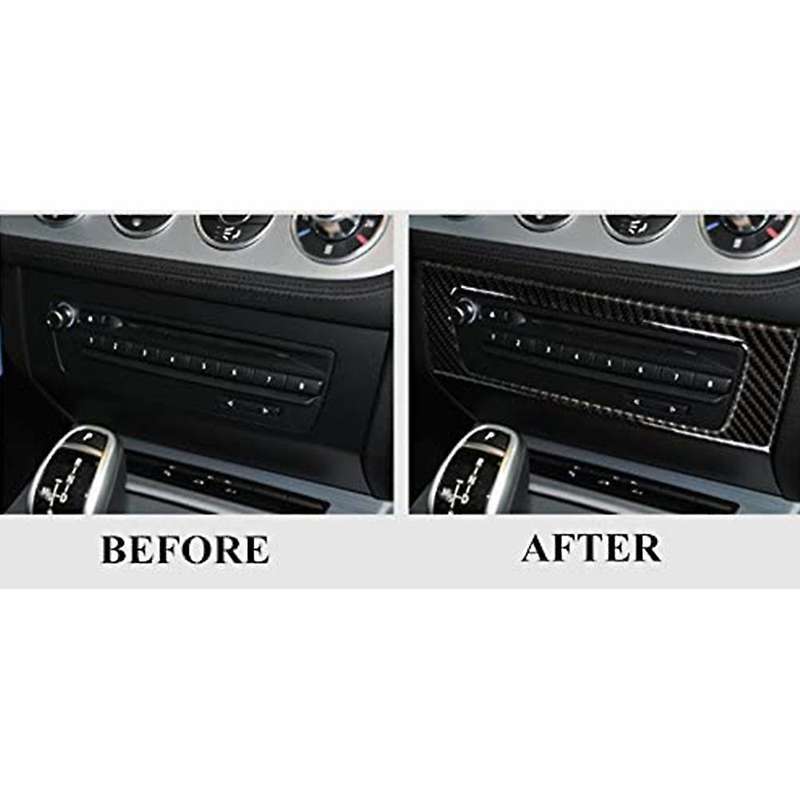for 2009-2015 Z4 Car Carbon Fiber Sticker Z4 CD Panel Carbon Fiber Sticker