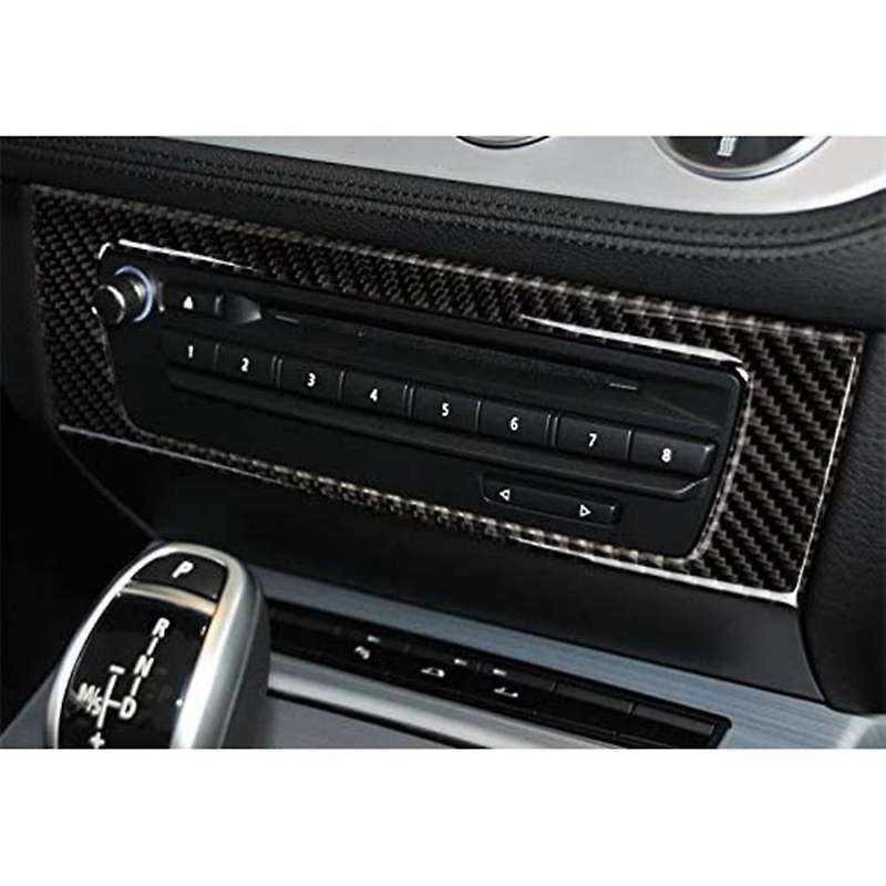 for 2009-2015 Z4 Car Carbon Fiber Sticker Z4 CD Panel Carbon Fiber Sticker