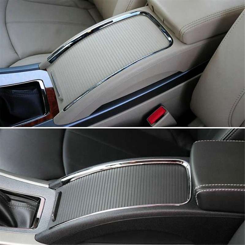 for 2010-2013 1168639 Front Center Console Chrome Strip Water Cup Holder Storage Box Trim Frame