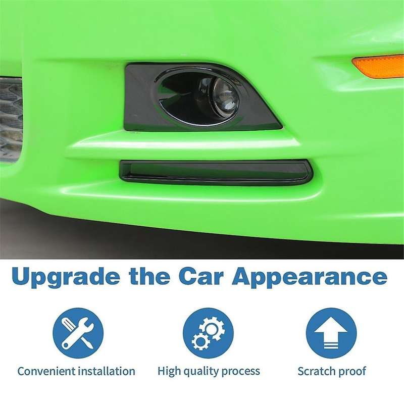 for 2010-2014 Car Front Fog Lamp Light Cover Trim Decoration Sticker Accessories