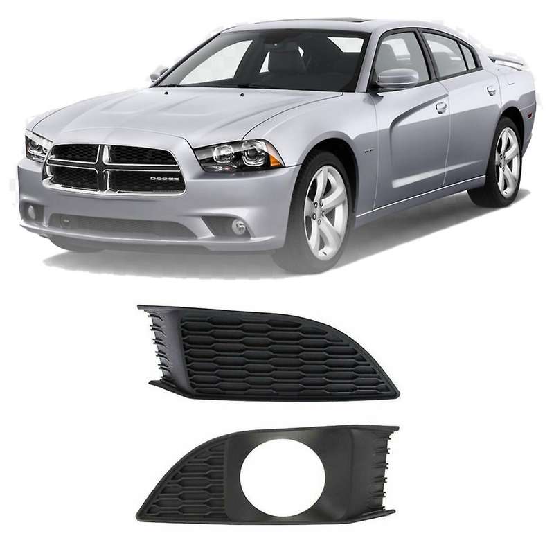 for 2011-2014 Charger Car Front Bumper Fog Lamp Cover Grill Grille Bezel Assembly CH1038132 CH103913