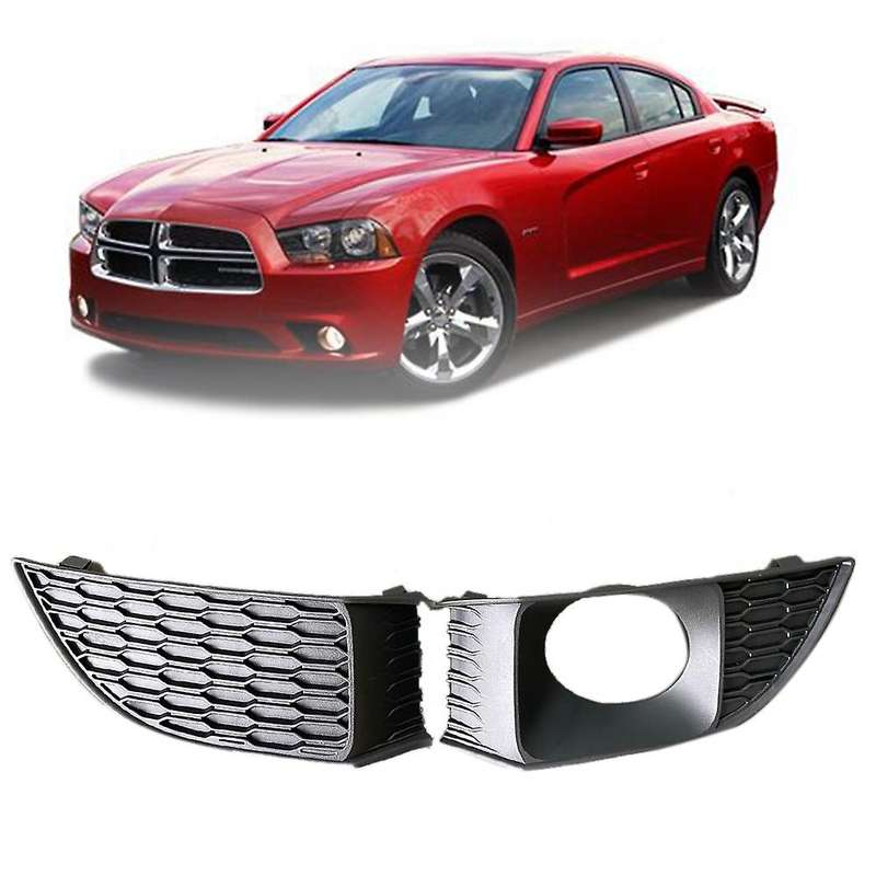for 2011-2014 Charger Car Front Bumper Fog Lamp Cover Grill Grille Bezel Assembly CH1038132 CH103913