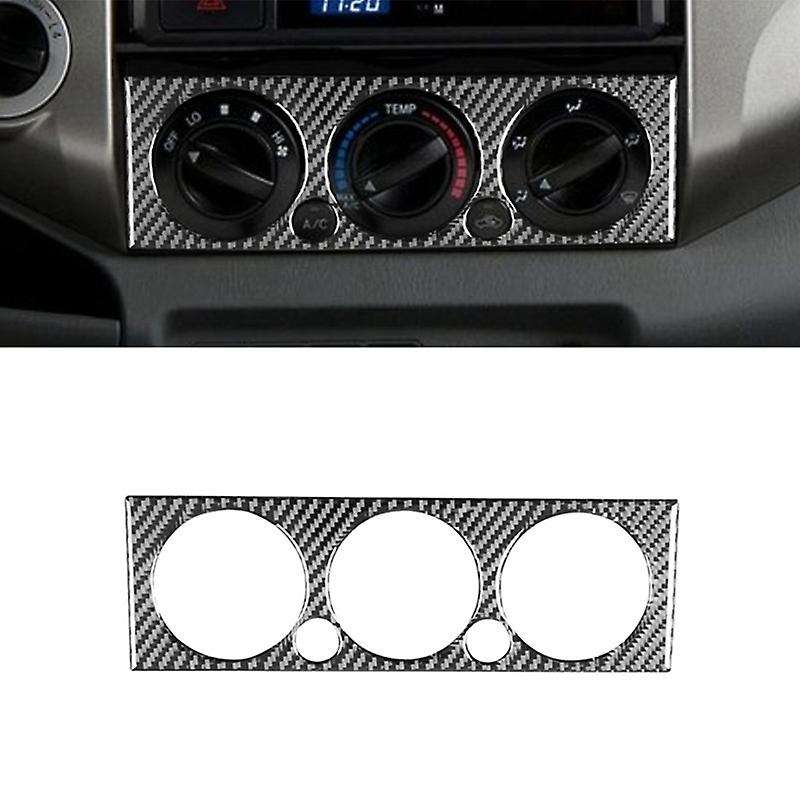 for 2011-2015 Soft Carbon Fiber Car Air Conditioning Switch Decorative Panel Cover Interior Accessor