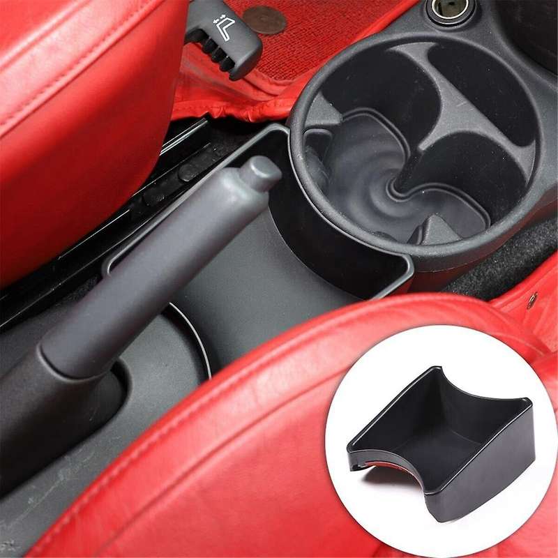 for 2011-2015 595 Car Handbrake Multifunctional Storage Box Abs Black
