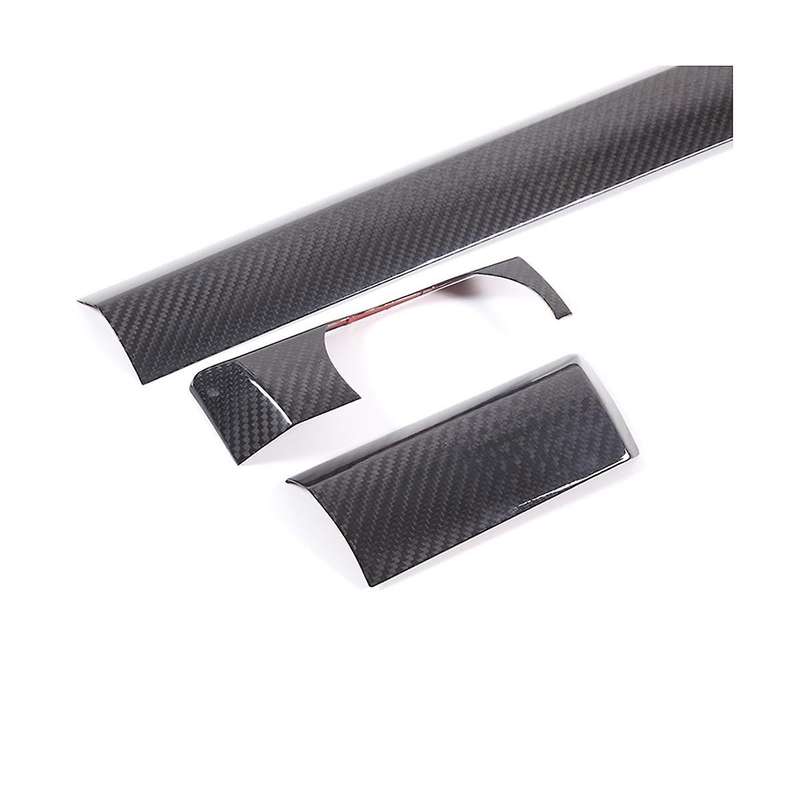 for 2011-2017 Dry Carbon Fiber Car Center Console Dashboard Cover Decorative Trim Sticker Accessori