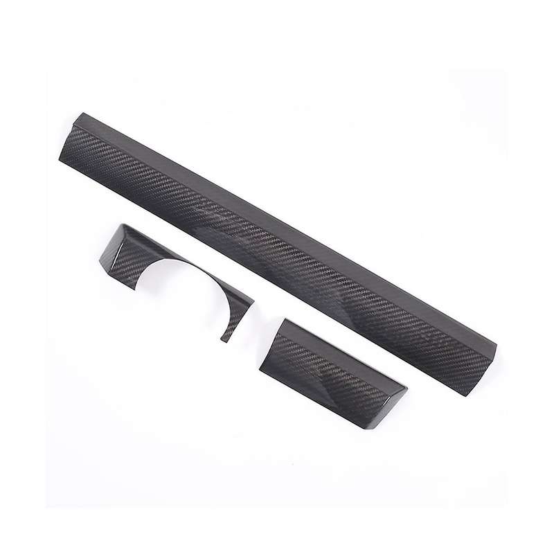 for 2011-2017 Dry Carbon Fiber Car Center Console Dashboard Cover Decorative Trim Sticker Accessori