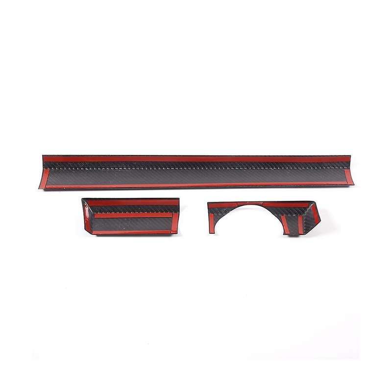 for 2011-2017 Dry Carbon Fiber Car Center Console Dashboard Cover Decorative Trim Sticker Accessori