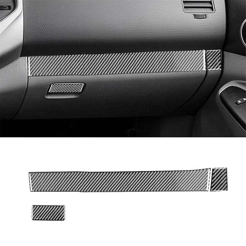 for 2011-2015 Soft Carbon Fiber Car Glove Box Panel Cover Trim Sticker Interior Accessories