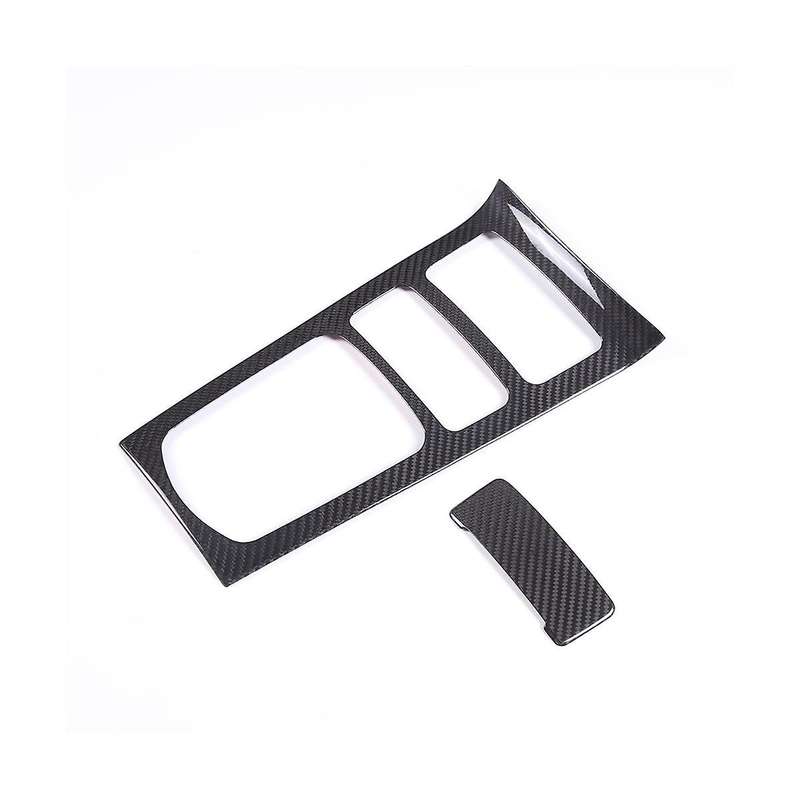 for 2011-2017 Carbon Fiber Car Center Control Gear Panel Cover Trim Interior Accessories