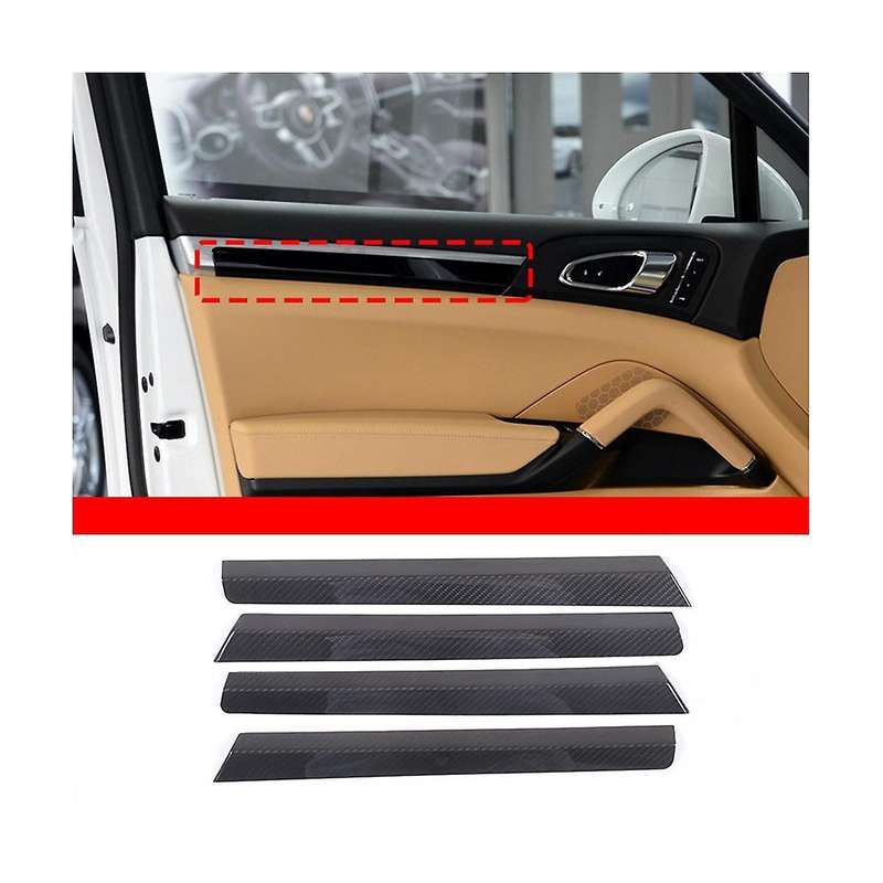 for 2011-2017 Dry Carbon Fiber Car Inner Door Panel Cover Trim Sticker Accessories